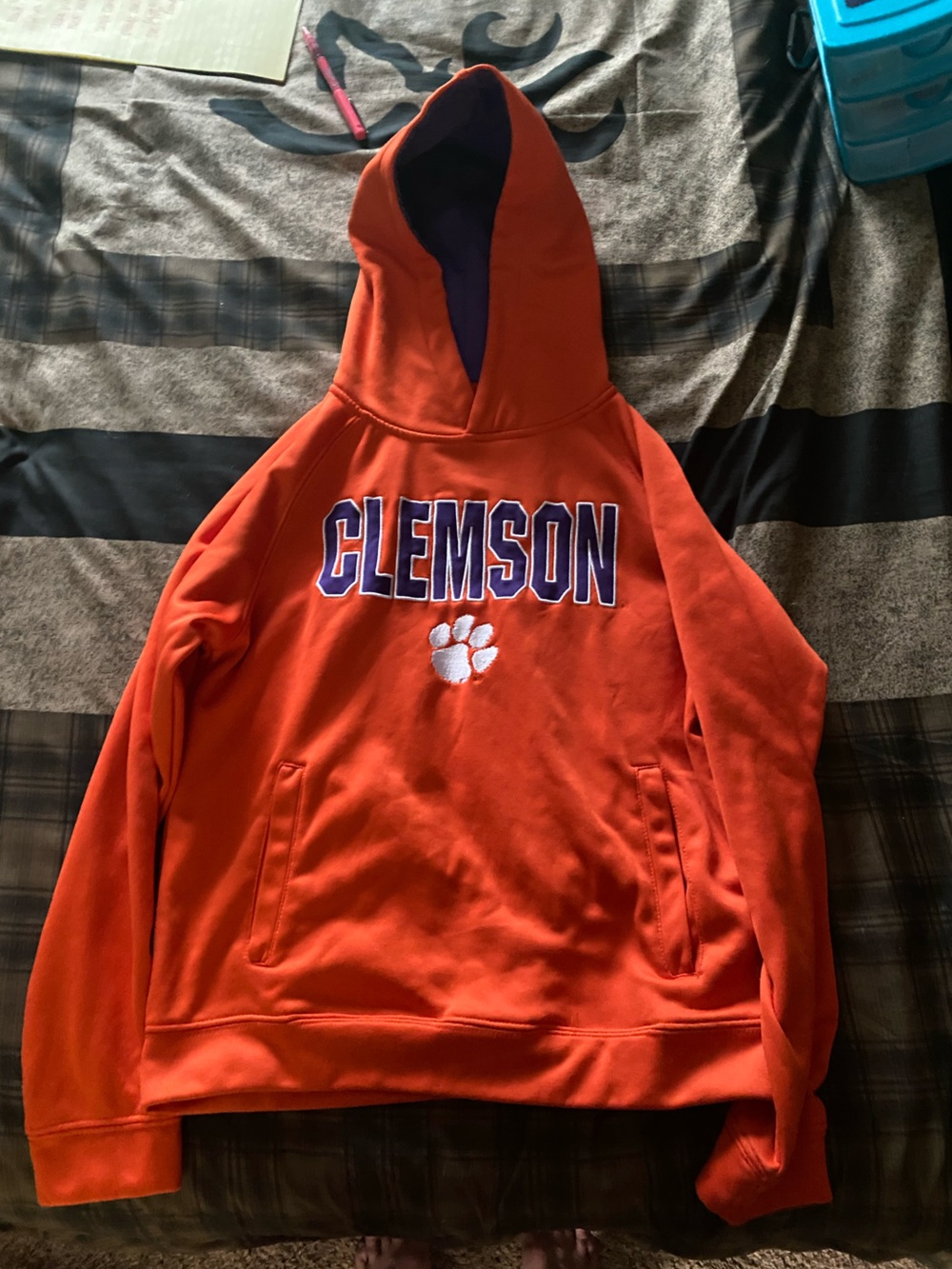 Orange Clemson Hoodie